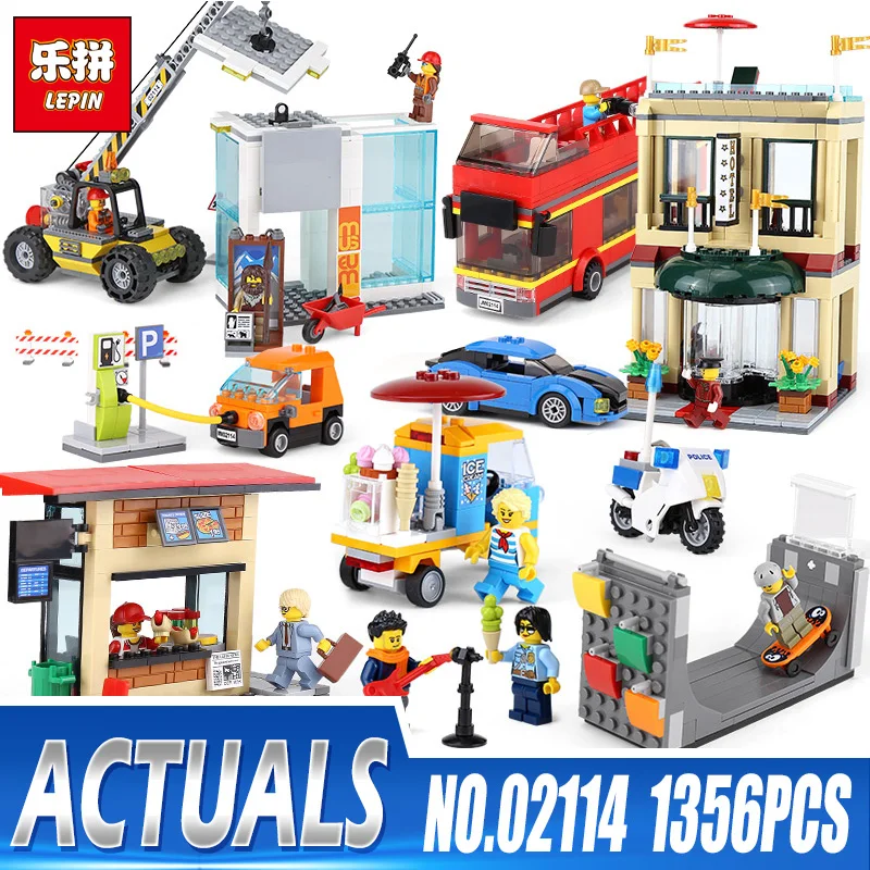 

Lepin 02114 City Series Cat Toys Compatible legoingls 60200 Capital City Set Model Building Blocks Bricks Kits Children Toy Gift