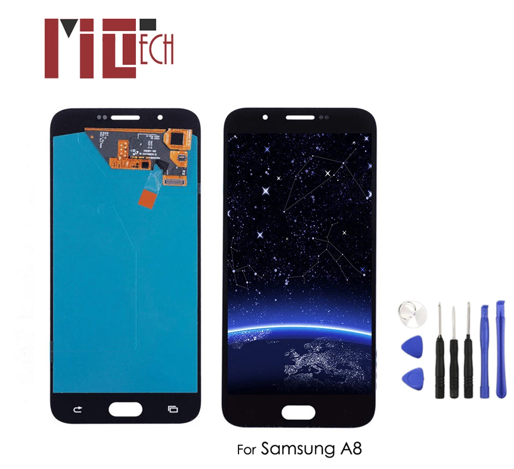 

Super AMOLED For Samsung Galaxy A8 A8000 LCD Display OEM Touch Screen Digitizer Assembly Replacement Black White Gold