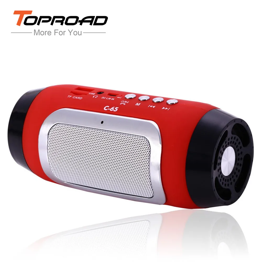 Портативный bluetooth динамик TOPROAD беспроводные стерео колонки MP3 плеер поддержка