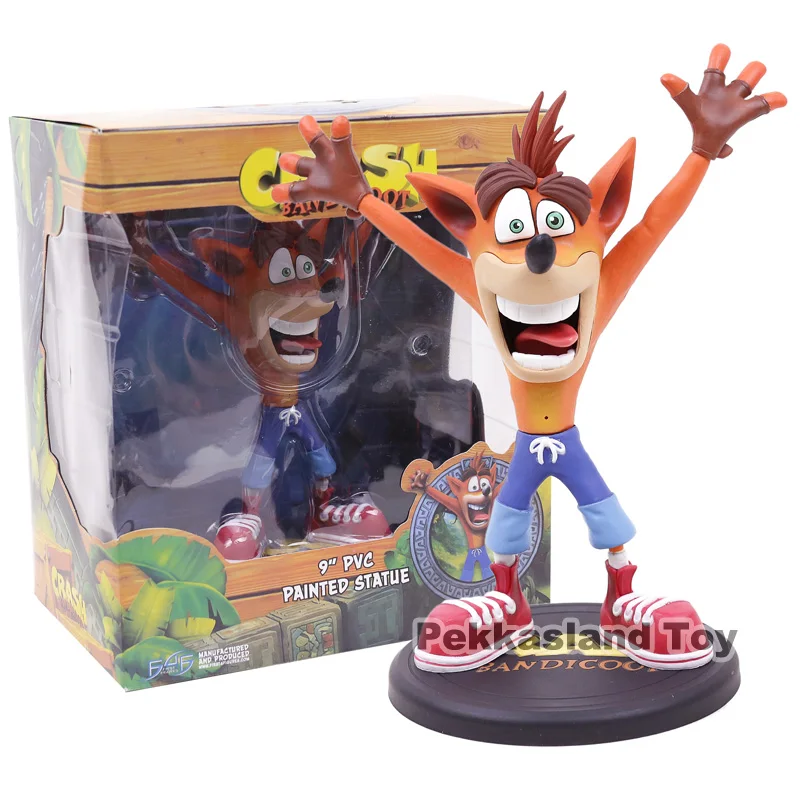 Классическая игра Crash Bandicoot ПВХ Статуя Рисунок Коллекционная модель игрушки