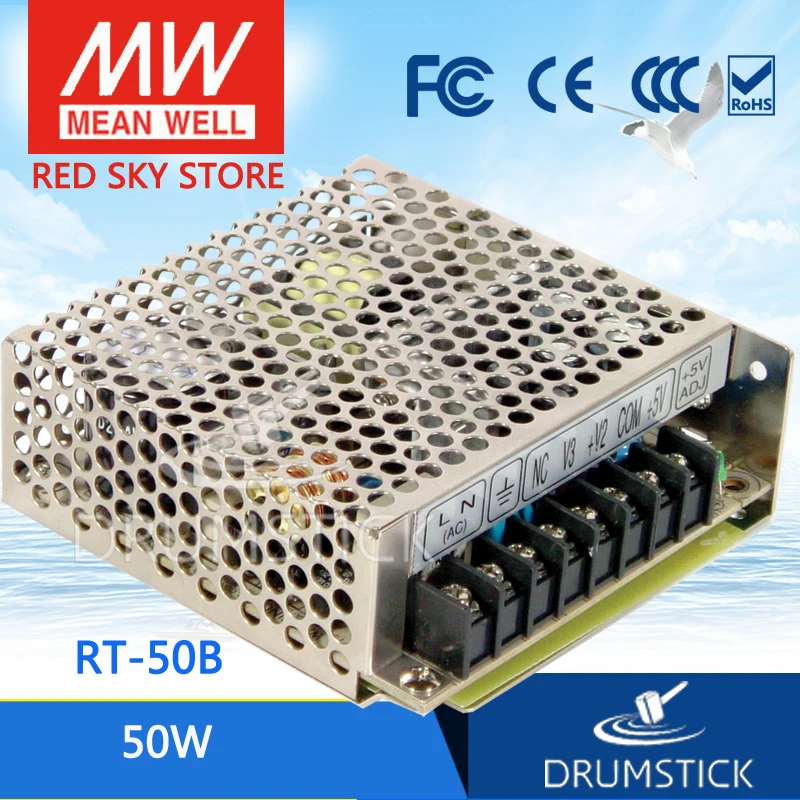 Специальные предложения MEAN WELL RT 50B meanwell 50 Вт тройной выход импульсный источник