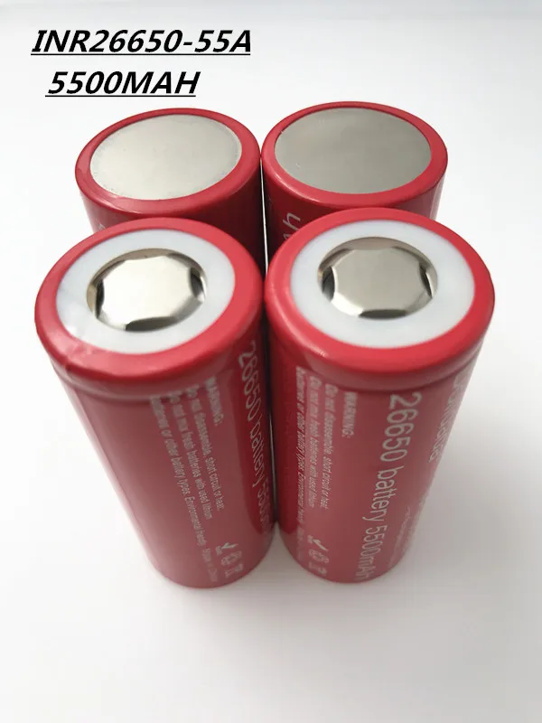 5 шт. Dolidada 26650 аккумулятор 5500mah аккумулятор 26650 Li-ion 3,7 v перезаряжаемый аккумулятор для фонарика Электрический инструмент 55A 26650 аккумулятор