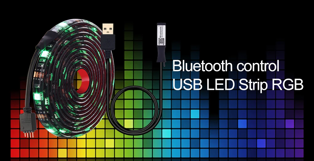 USB Светодиодная лента 5050 RGB с Bluetooth светодиодный контроллер приложение управление мобильным телефоном для ТВ фоновый светильник ing гибкий светильник