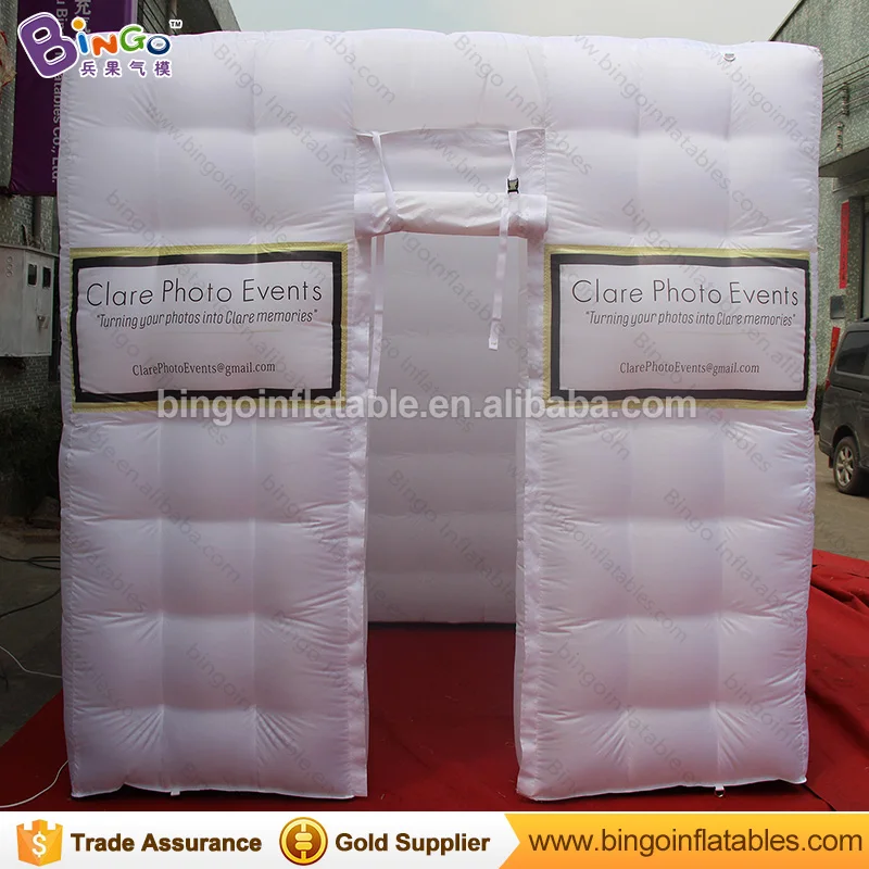  2.4 Meters cube mobile inflatable mirror photo booth tent with FREE LOGO print
