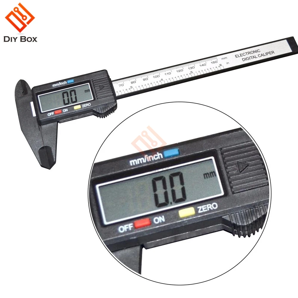 

150mm 6 inch LCD Digital Electronic Carbon Fiber Measurement Tools