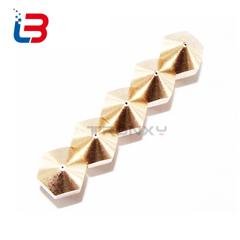 Tronxy 3D طابعة فوهة نحاسية مع 3D طابعة الطارد فوهة حجم 0.2mm 0.3mm 0.4mm