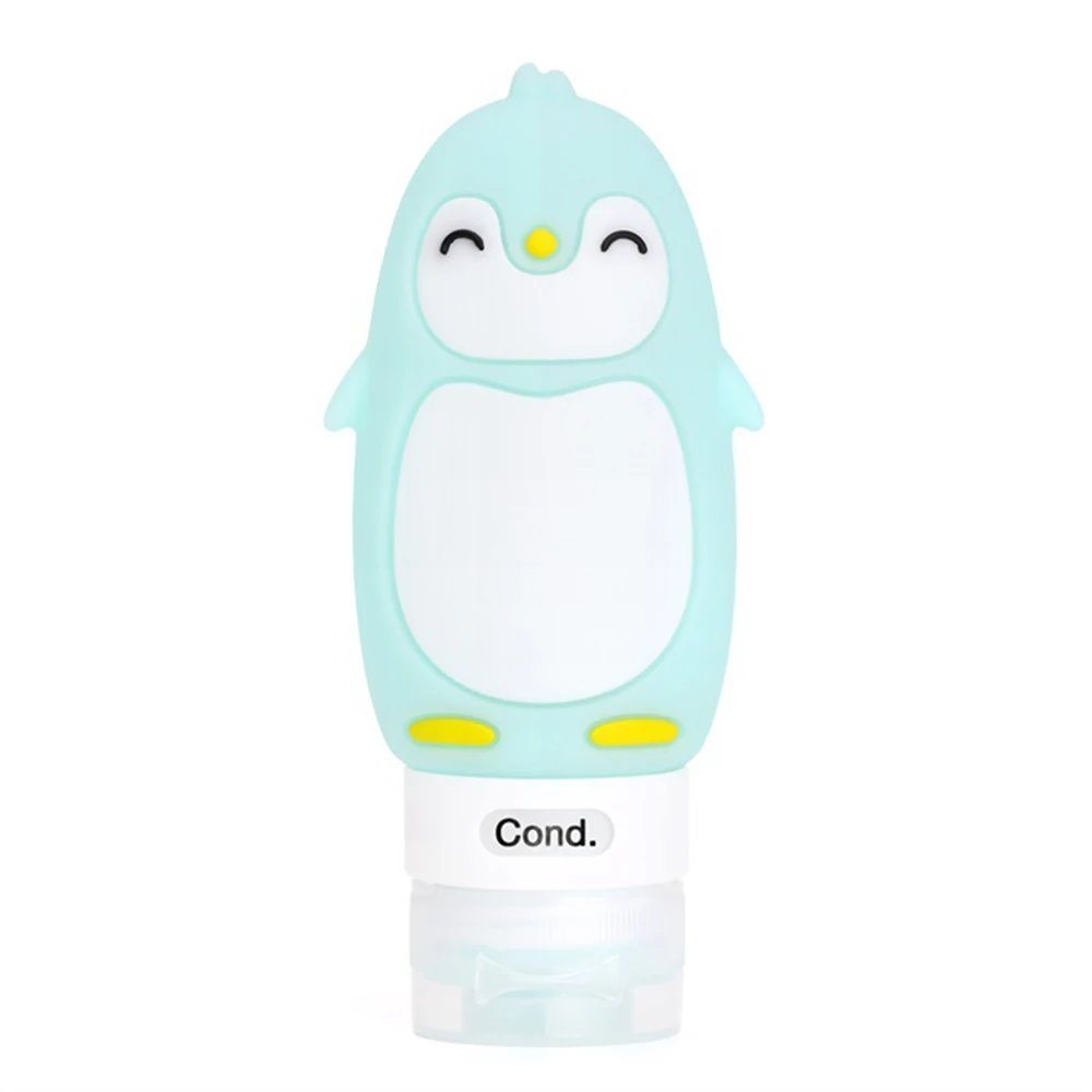 1 шт. портативная многофункциональная бутылочка для моделирования с мультяшным пингвином и животными, жидкое косметическое средство из силикона
