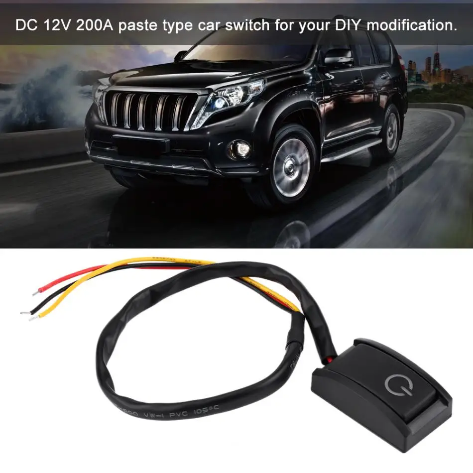 

Car DIY Switch Paste Type Sticky Button Switch ON/OFF Car Accessories DC 12V 200A car paste switch