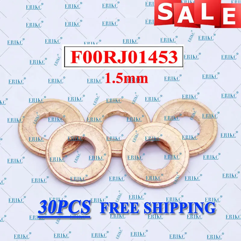 ERIKC F00RJ01453 Common Rail Форсунка медные шайбы 1 5 мм дизельное топливо латунная прокладка