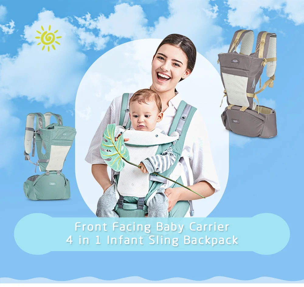 Beth-bear Baby Carrier 4In 1 Hipseat Mochila Infantil Canguru рюкзаки детские слинг эргономичная мочила новорожденного 0-36 месяцев