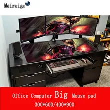 Mairuige 400X900X3 мм большой размер игровой персонаж женщина коврик для мыши чисто черный прецизионный seaming ноутбук клавиатура pad Star Wars pad