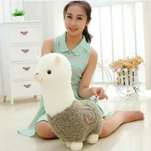 Большой прекрасный зеленый плюшевый овечка игрушка креативный бог Кукла чудовище Альпака игрушка подарок около 50 см