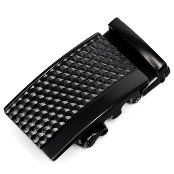 

2019 High-grade black Men's belt buckle comfort ratchet buckle click buckle
