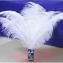 10 шт./партия 12-14 дюймов(30-35 см) ярко-розовый страусиные перья фуксия для Свадьбы Центральные Декора вечеринок Декор