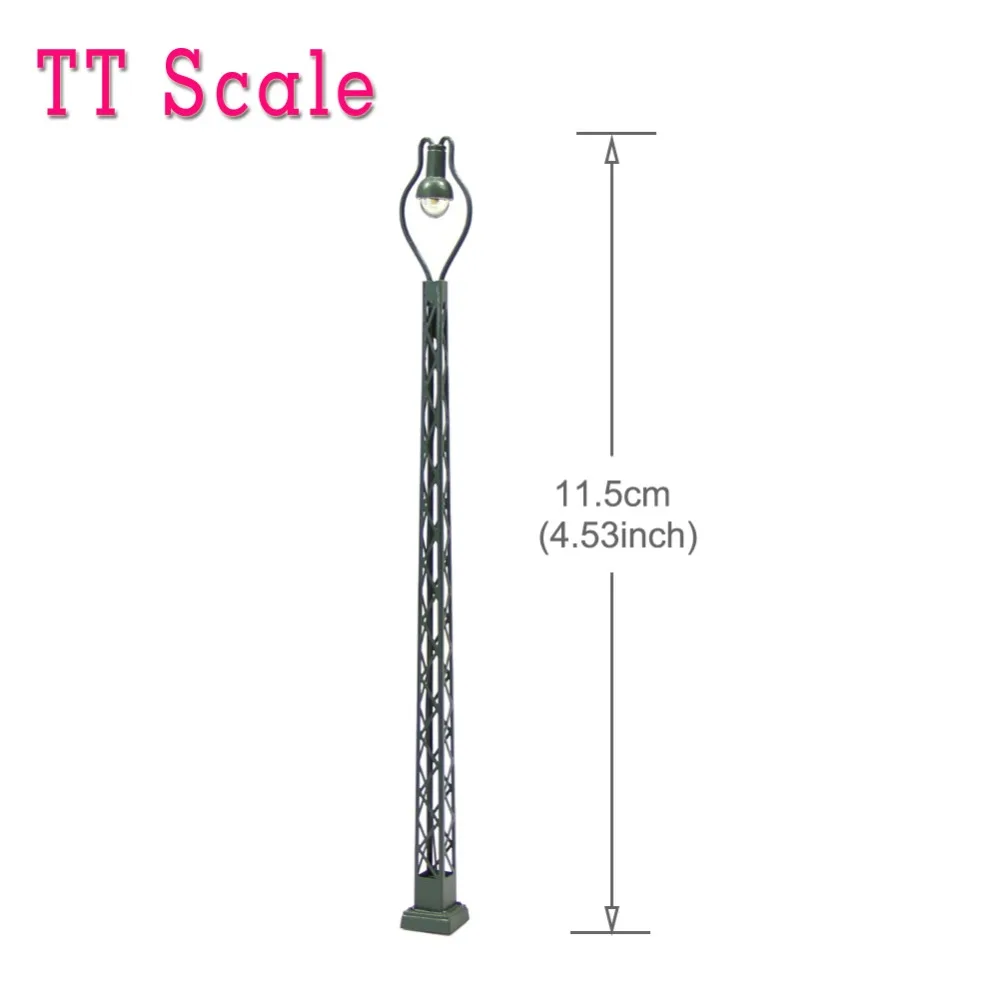 6 шт. Модель Железнодорожный операционный светильник s решетка мачты лампа трек светильник HO/TT/N масштаб 12 В светодиодный светильник s Модель Строительный комплект LQS44-46