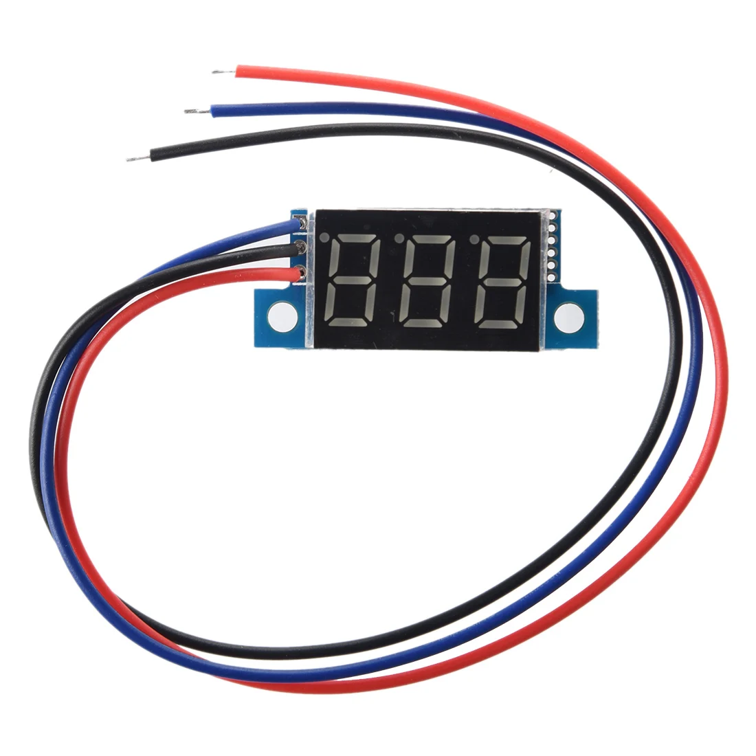 Mini digital voltmeter LED voltage display panel meter 3.3 30V Bluein