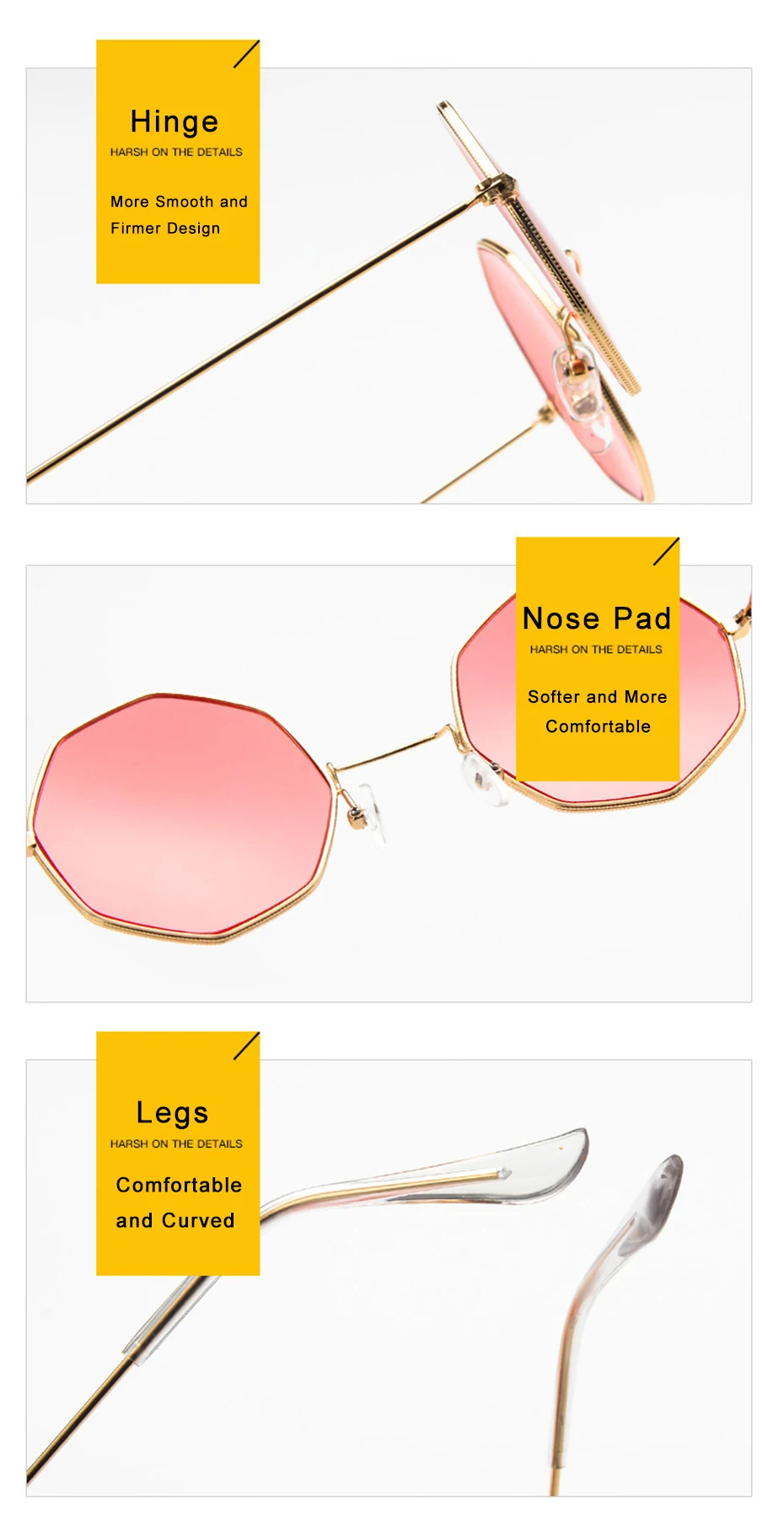 MLLSE брендовые модные Восьмиугольные солнцезащитные очки для женщин Ретро металлическая оправа UV400 женские солнцезащитные очки