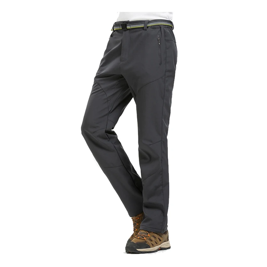 Montañas de invierno Softshell pantalones impermeable al aire libre esquí Trekking senderismo pesca Camping pantalones masculinos VA264
