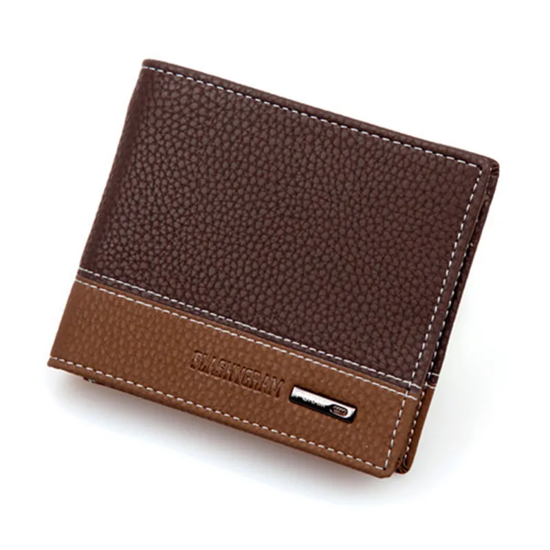 Men Wallets Small Wallet fashion Men Money Purse Coin Bag Zipper Short Male Wallet Card Holder Slim Purse Money Wallet 182q
