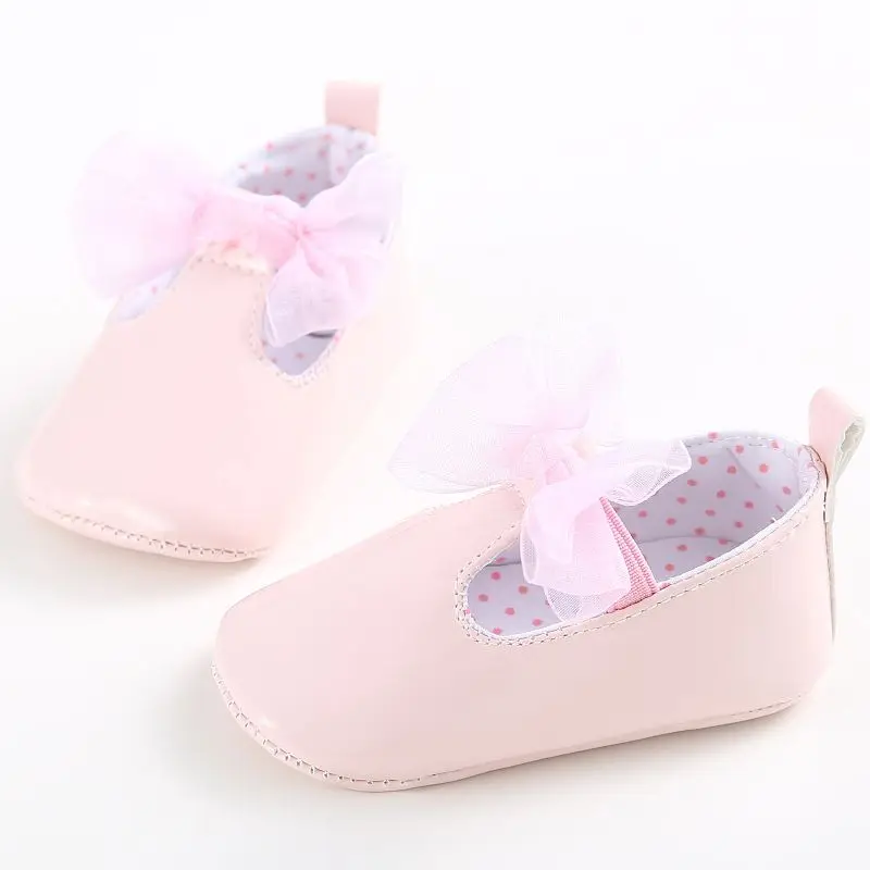 Baby Girls Princess Shoes Kids Dresses Flats Bowknot Baby Girls Shoes For First Walkers