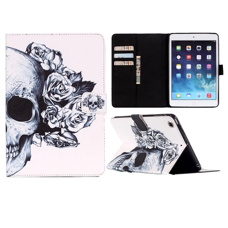 For Ipad Air 5 Case Flip PU Leather Smart Cover Fashion Big Finger Words Wallet Stand Card Slots Tablet Covers For Apple Ipad 5  (30)