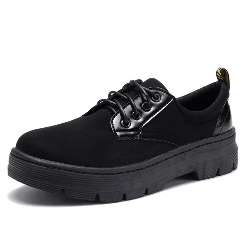 COOTELILI Casual Suede Oxford Shoes For Women Winter Autumn Platform Flat Shoes Women Lace-Up Ladies Flat Shoes 35-39     (8)