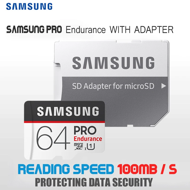 SAMSUNG PRO Endurance Micro SD карты 128 ГБ 16 32 Class10 SDHC/SDXC UHS 1 карта памяти мicro TF 100 МБ/с. с адаптером