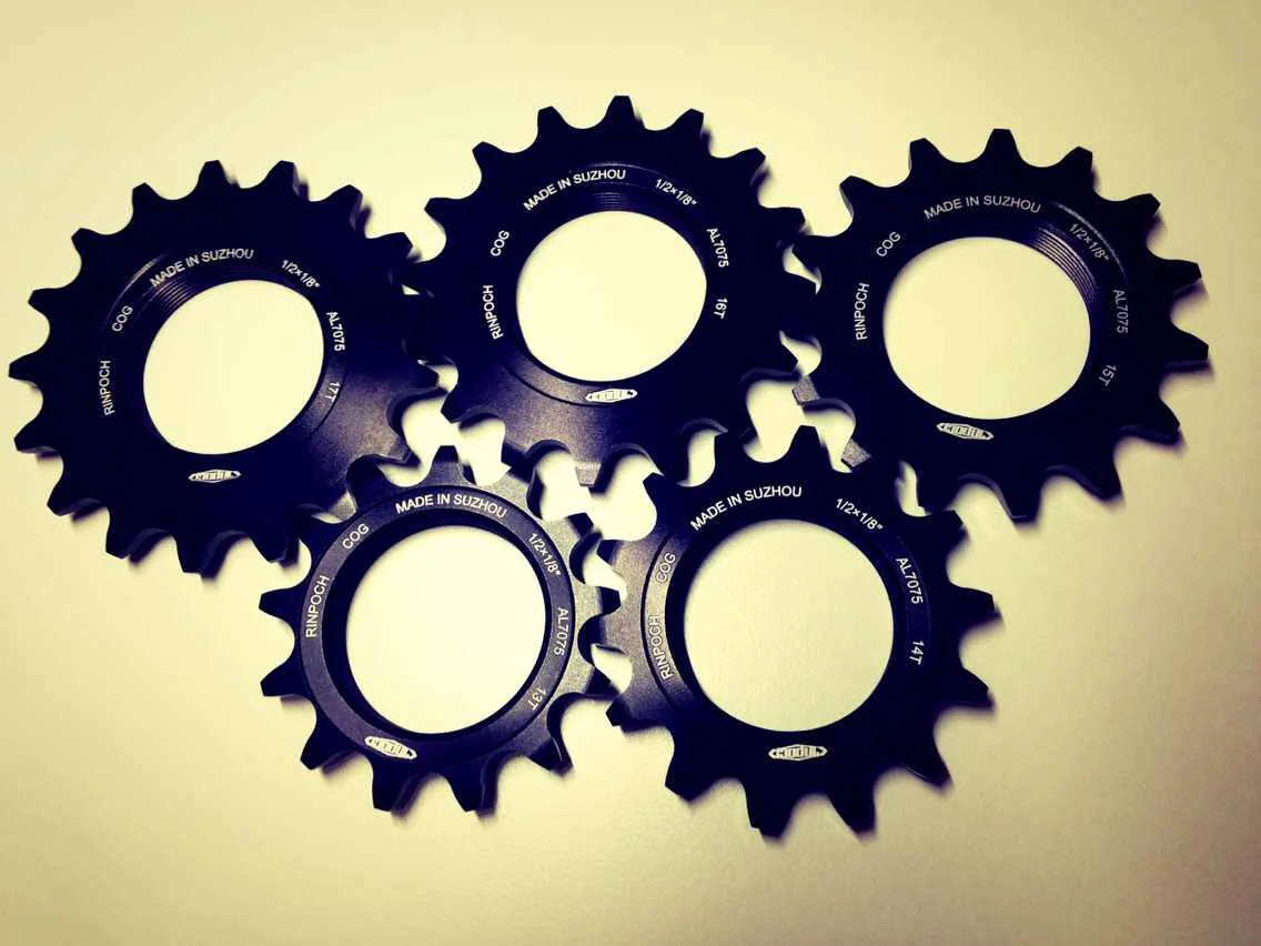 Rinpoch Track Bike Racing Cog with Lockring. Single Speed Ultralight