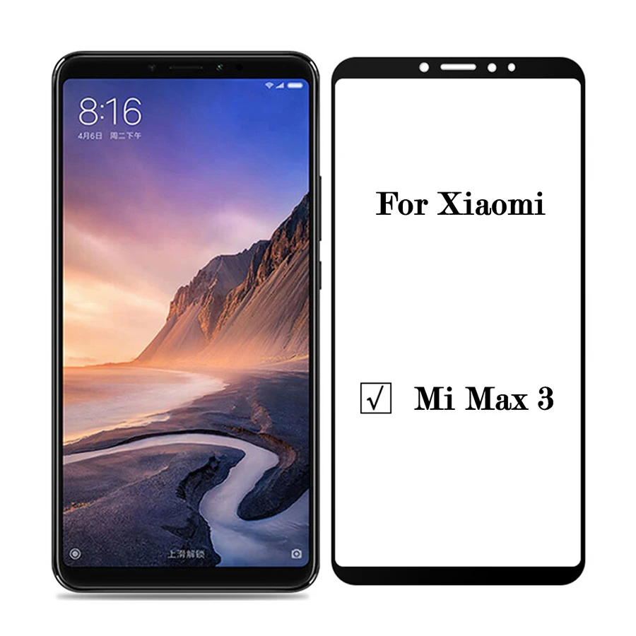 Стекло Mi Max 3 для Xiaomi чехол из закаленного стекла Xiomi Xaomi Xiami Max3 защитное стекло