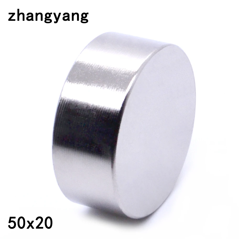 

ZHANGYANG 1pcs/lot N40 Neodymium Magnet 50*20mm Small Disc Round Super Strong Magnets 50X20mm Magnets