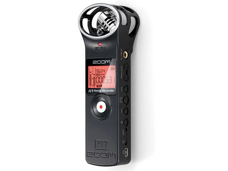 Профессиональный Рекордер Zoom H1 Диктофон Цифровой SLR камеры Audio Стерео микрофон для Интервью Запись для видеоблогинг