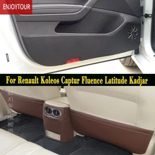 Автомобильные накладки на переднюю и заднюю дверь, Противоскользящий коврик для Renault Koleos Captur Fluence Latitude Kadjar samsung QM3 QM5