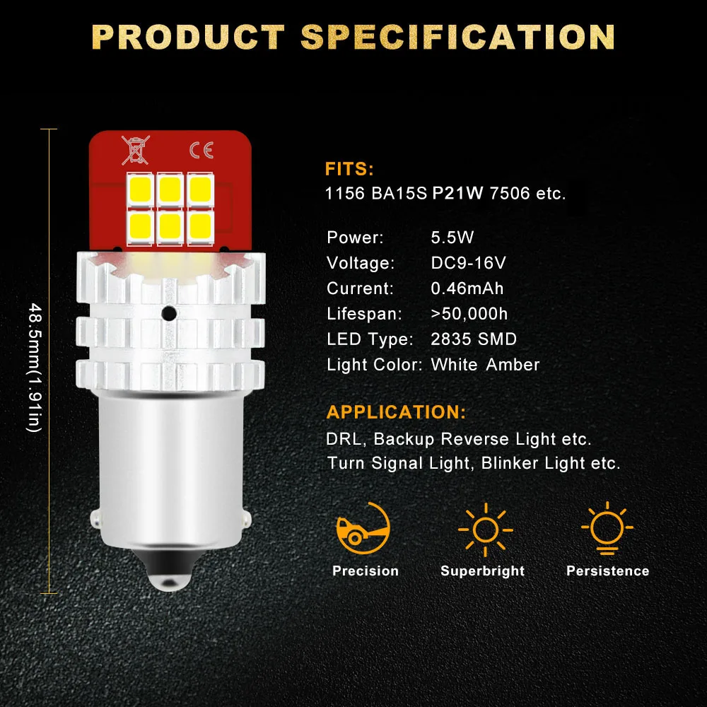 W21W светодиодный лампы 1400LM T20 7443 W21/5 Вт 7440 WY21W P21 5 Вт 3157 3156 P27W светодиодный светильник для заднего хода автомобиля сигнала поворота Стоп-сигнал LED DRL лампы 12V