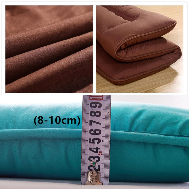 Slow Forest Queen Mattress Thickened Bed Mat Carpet Economy 1.8M Doubt Folding Mats Lazy Cushile Floor Sleeping Maon Sheet