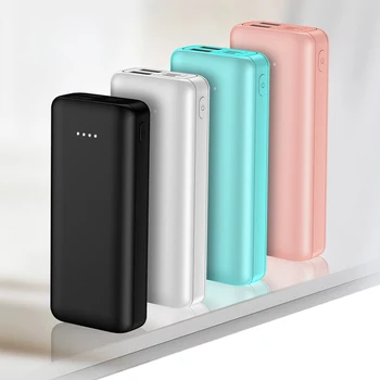 

10000mAh Mini Power Bank For Xiaomi Samsung iPhone Powerbank Portable Dual USB Charging External Battery Pack Bank