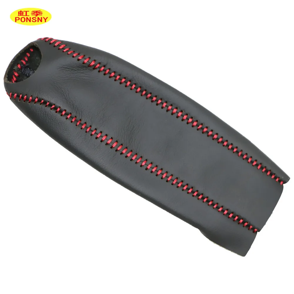 PONSNY Car Handbrake Covers Case for Ford KUGA 2013 Auto Handbrake Grips Black Lever Cover hand brake cover car interior accessories