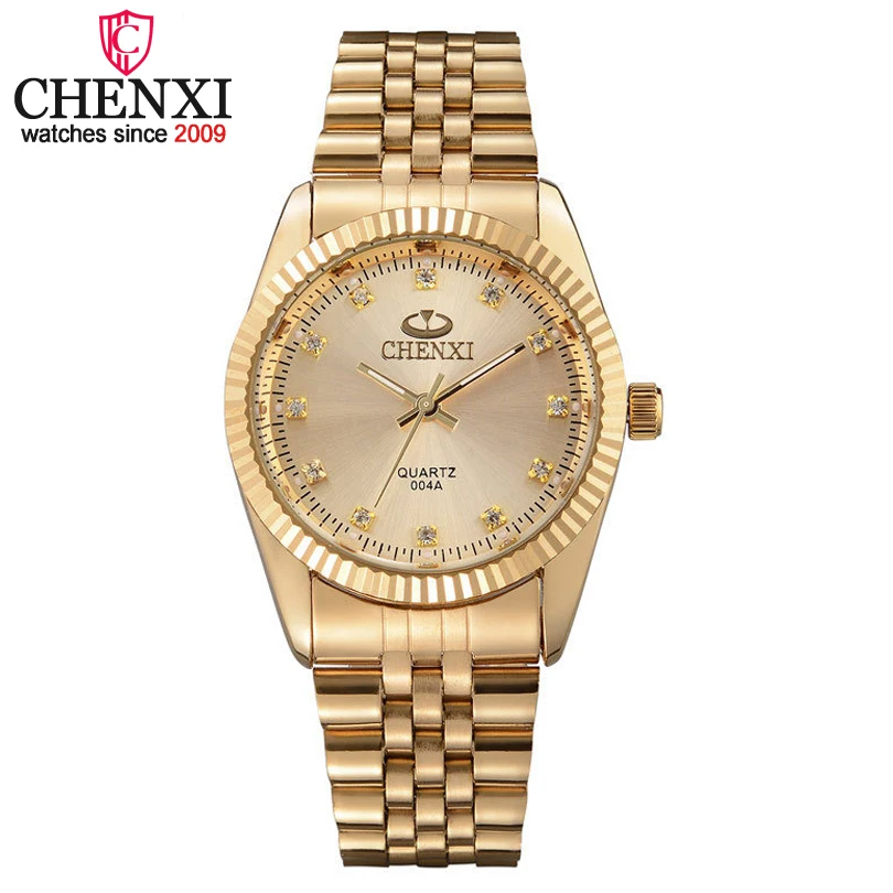CHENXI Men Gold Watch Male Stainless Steel Quartz Golden men's Wristwatches for Man Top Brand Luxury Quartz-Watches Gift Clock CHENXI Men Gold Watch Male Stainless Steel Quartz Golden men's Wristwatches for Man Top Brand Luxury Quartz-Watches Gift Clock