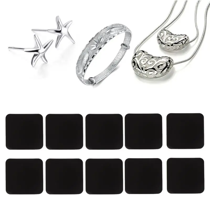 

10Pcs Jewelry Anti-Tarnish Paper Tab Strips for Silverware Jewelry Protection