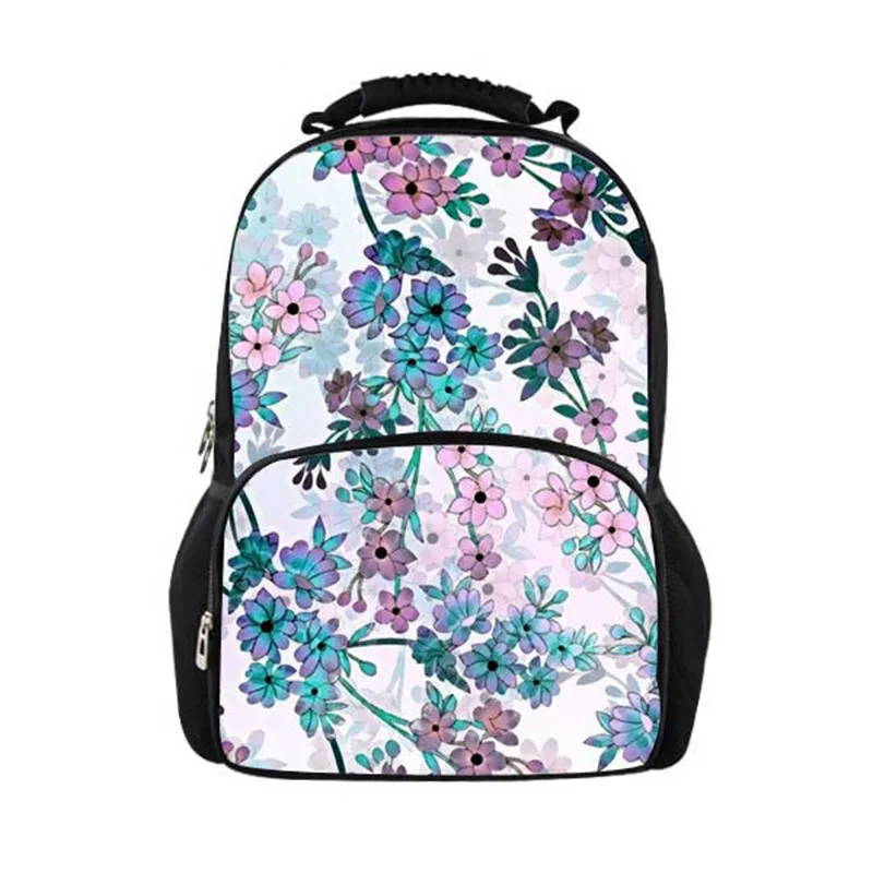 

3D Flower Floral Pattern Cartoon Printed Backpack Kids School Bags For Boys Travel Teenage Bag Student Schoolbag Canvas Mochila