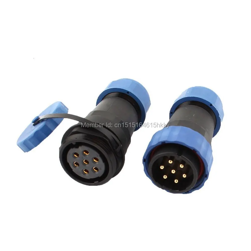 

Waterproof Cable Wire Docking Plastic Aviation Connector SD28 28mm 7 Pin 7P IP68