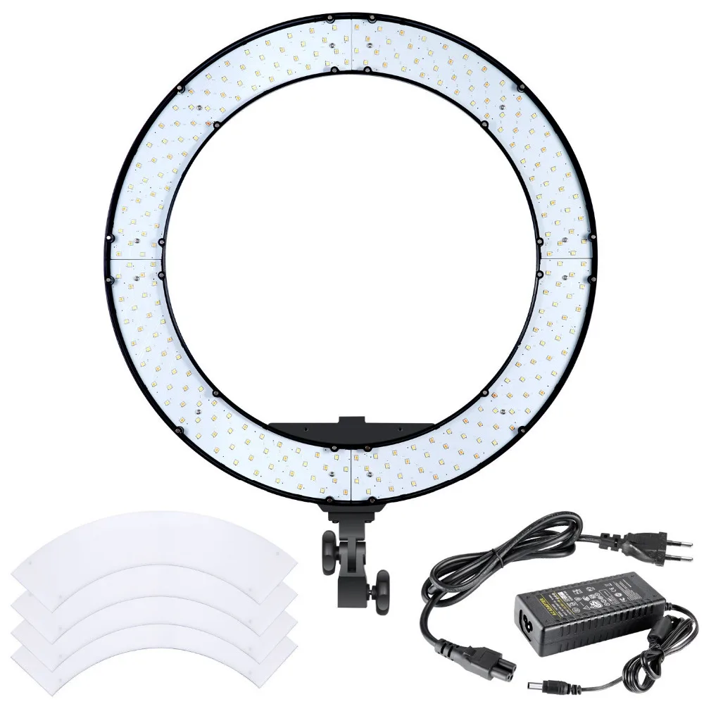 Neewer 18 inches 55W LED Ring Light Dimmable Bi color