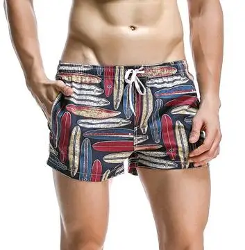 Новые SEOBEAN мужские шорты с принтом, спортивные шорты, быстросохнущие мужские шорты для пляжа, шорты, 6 цветов, Размеры s/M/L/XL - Цвет: E