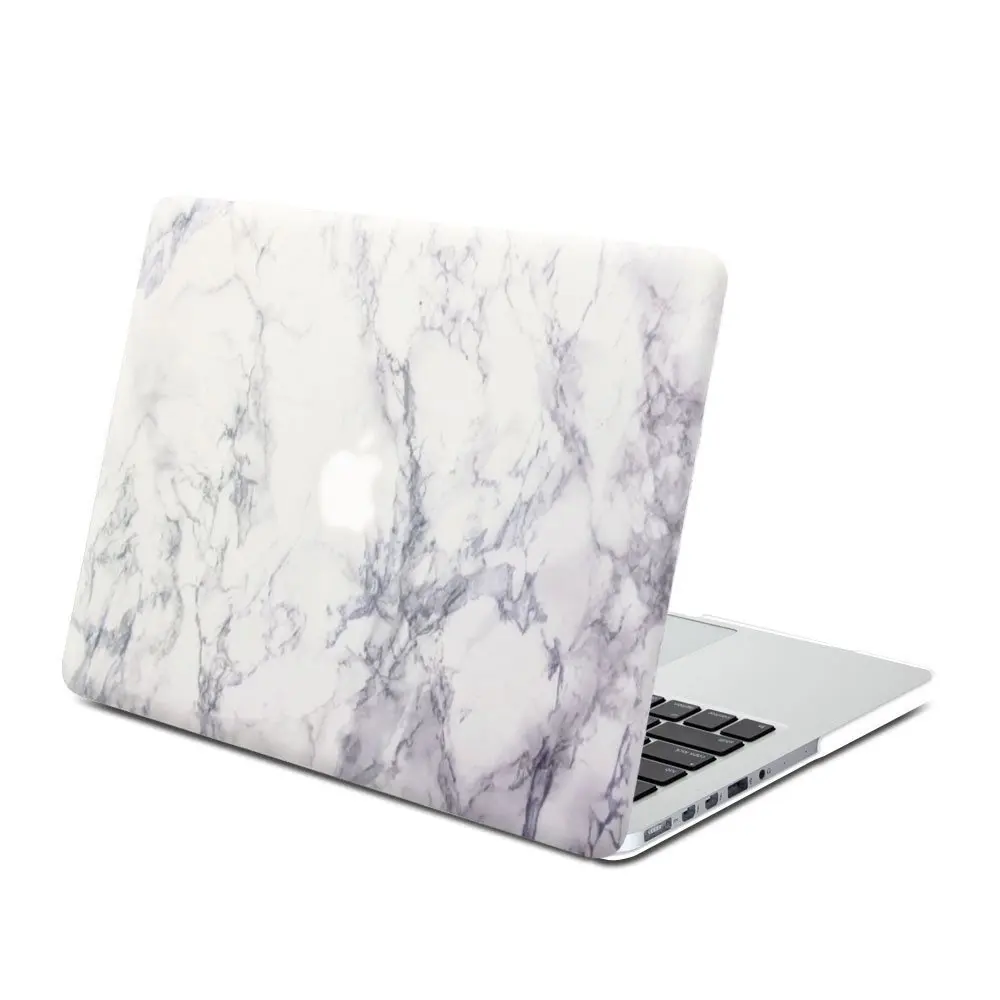 Apple Macbook Pro 15.4" Hard Case Shell White Marble Pattern 