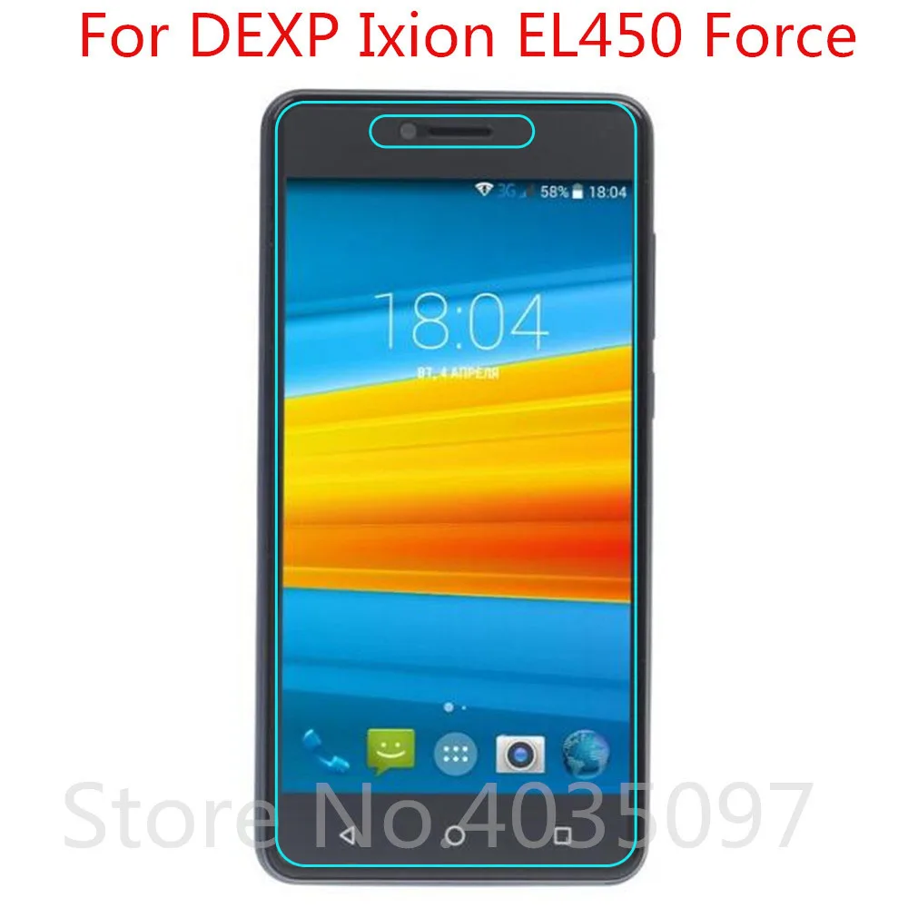 For DEXP Ixion EL450 Force Tempered Glass Protective Film Explosion-proof Screen Protector | Мобильные телефоны и