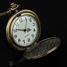 Vintage Bronze Steampunk Quartz Pocket Watch Hollow with Chain for Men Women Pendant necklace Vintage Bronze Steampunk Quartz Pocket Watch Hollow with Chain for Men Women Pendant necklace