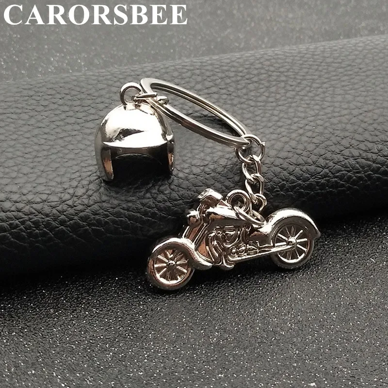 

3D Simulation Model Mini Motorcycle Helmet Charms Creation Alloy Key Chain Key Holder Auto Car Key Ring Gifts Keyring Keyfob