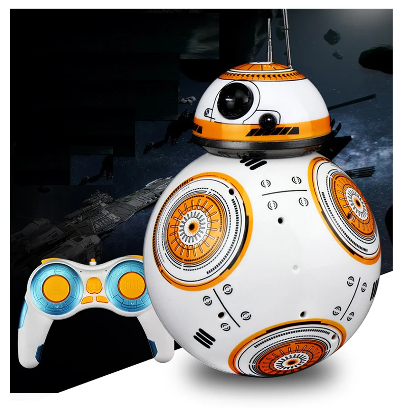 

Smart Universe War Upgrade RC BB-8 Robot with Sound Action Figure Gift Toy BB-8 Ball Robot 2.4G Remote Control