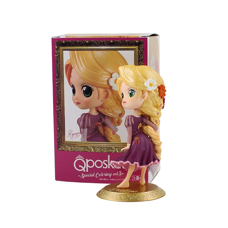 

15cm Q Posket Princess Tangled Rapunzel Figure Toy high quality Anime Beauty Brinquedos for Children
