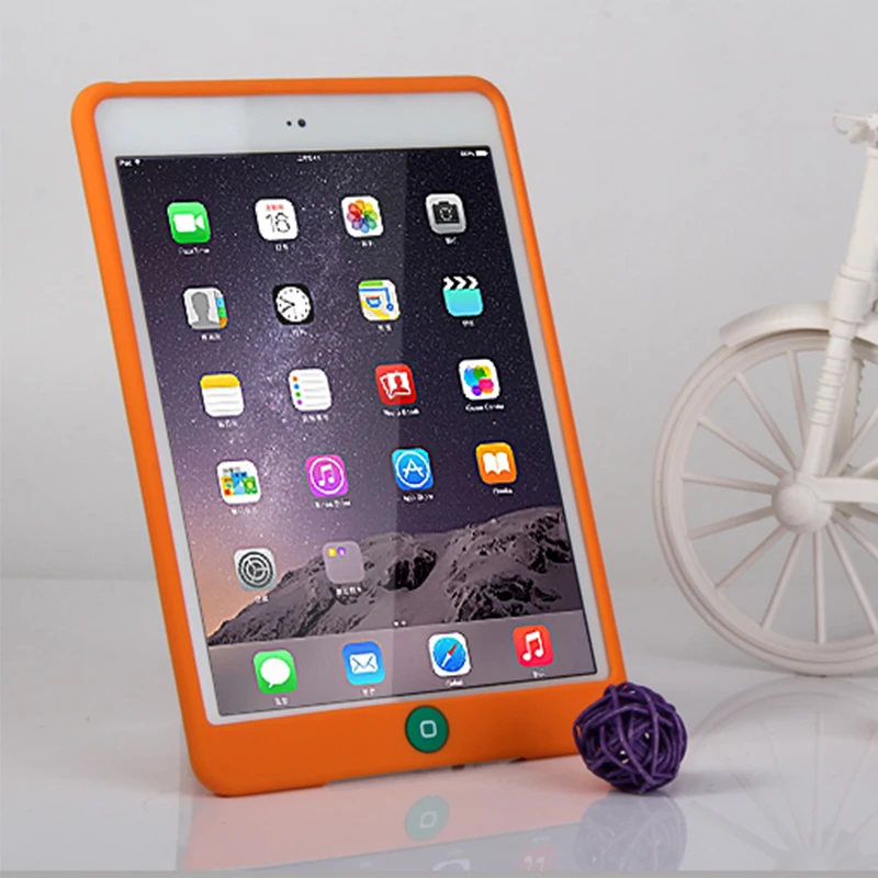 New Soft Rubber Tablet Coque for iPad mini 2 mini 3 Case Silicon Protective Cover for iPad mini 1 2 3 Silicon Shockproof Case (2)
