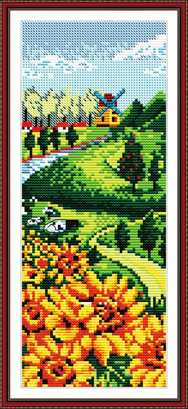 

Summer Cross Stitch Kits 11CT Printed 14CT Cross Stitch Set DIY Chinese Cross-stitch Counted Embroidery Needlework
